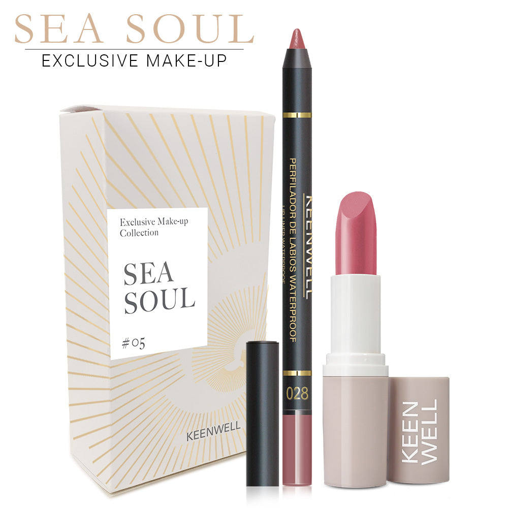 Sea Soul Pack 1 Lipstick & Lip Liner Waterproof