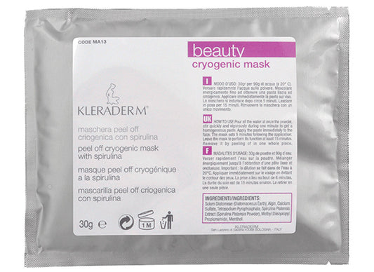 Kleraderm Peel Off Cryogenic Mask with Spiroulina 500 gr..
