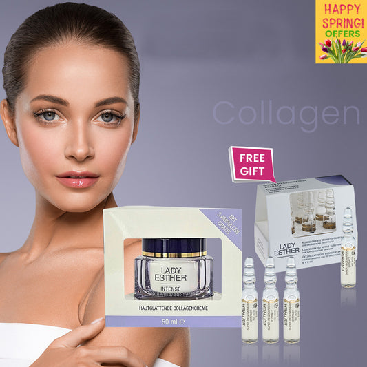 Intense Collagen Cream 50 ml with 3 FREE Ampules + FREE Super Regeneration Ampules 6 x 2 ml